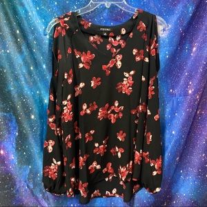 2/$30 💰❤️ Cold Shoulder Floral Blouse